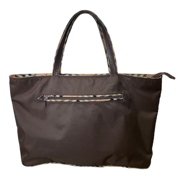 Burberry Brown Nova Check Tote - Picture 1 of 11